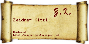 Zeidner Kitti névjegykártya